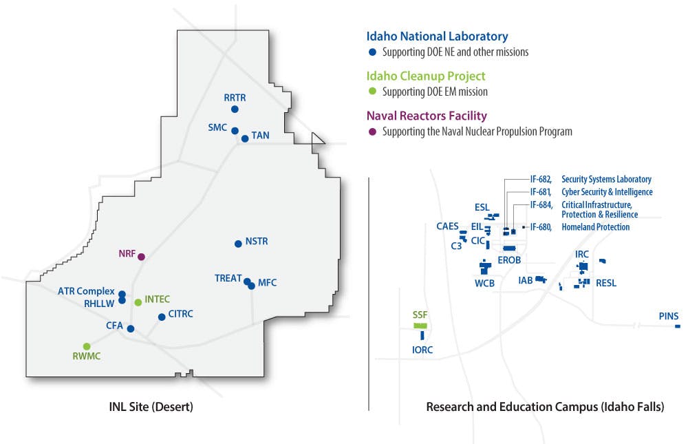 Idaho National Laboratory Map News - Inl