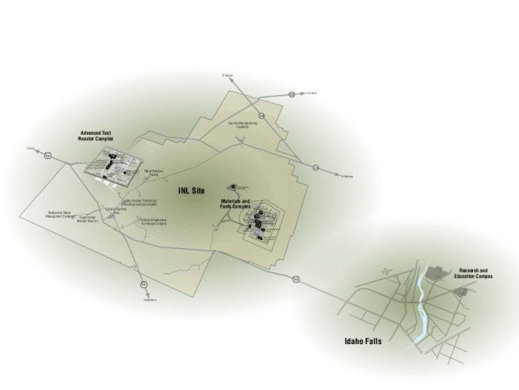 Idaho National Laboratory Map 360 Tour Map - Inl