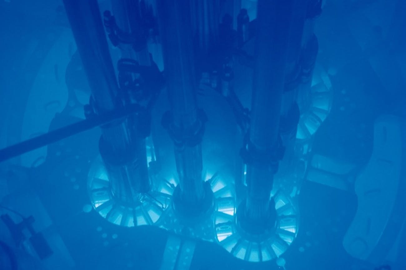 Advanced Test Reactor, ATR, Cherenkov Effect, nuclear reactor, inside of nuclear reactor